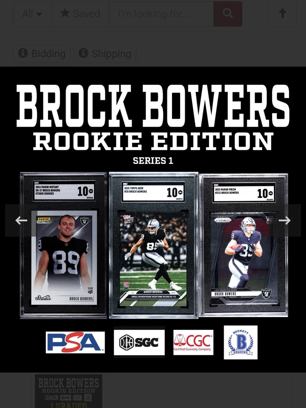 💥 Break King BROCK BOWERS Rookie Edition Series 1 Mystery Card- INSANE CHASE!